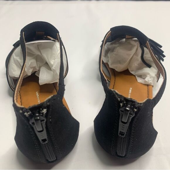 BC FOOTWEAR MALTESE II FRINGE SANDAL Black Size 7 - Picture 9 of 11